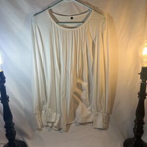 Elegant Cream Women's Top